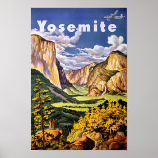Yosemite National Park Vintage Poster