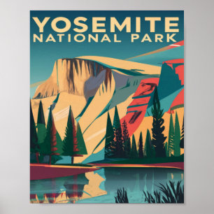 Yosemite National Park Vintage  Poster