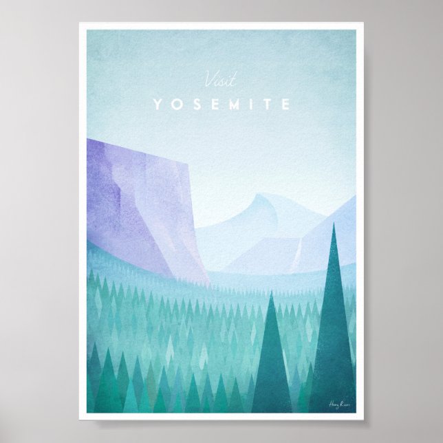 Yosemite National Park Vintage Travel Poster (Front)