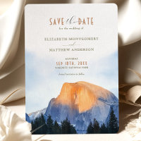 Yosemite National Park Watercolor Half Dome