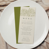 Yosemite National Park Wedding Menu