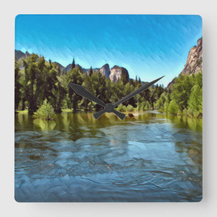 YOSEMITE OASIS Wall Clock