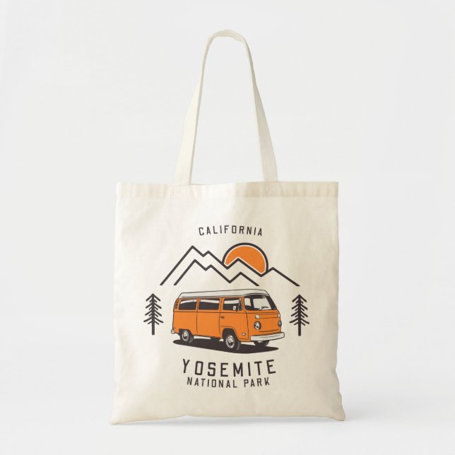 Yosemite Park Road Trip Tote Bag (Front)