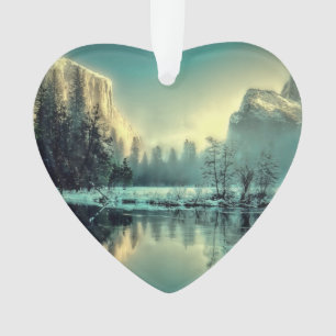 Yosemite Park Sunrise Ornament