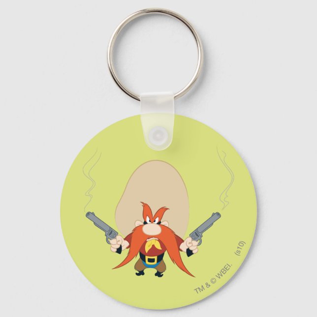 Yosemite Sam Back Off Key Ring (Front)