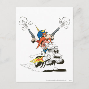 Yosemite Sam Road Rage Postcard