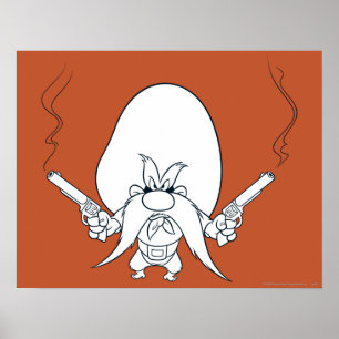 Yosemite Sam Smoking Guns Poster