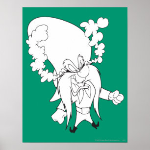 Yosemite Sam Steaming Mad Poster