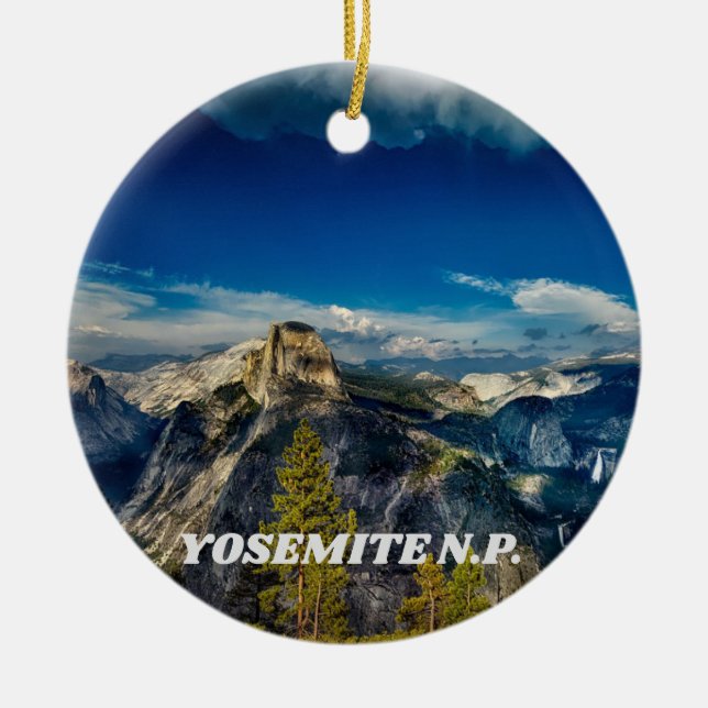 Yosemite Scenic Christmas Ornament (Front)