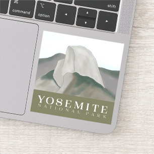 Yosemite Sticker, Half Dome Decal