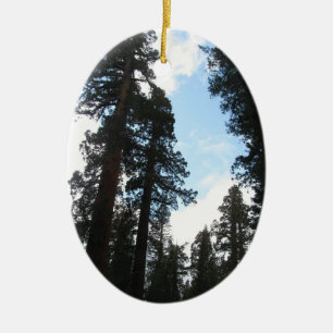 Yosemite Trees Ceramic Ornament