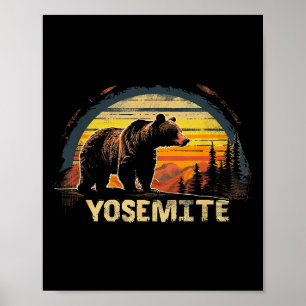 Yosemite - us national park vintage poster