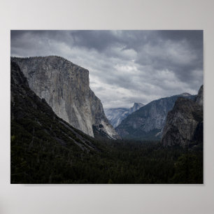 Yosemite Valley and El Capitan - Landscape Photo Poster