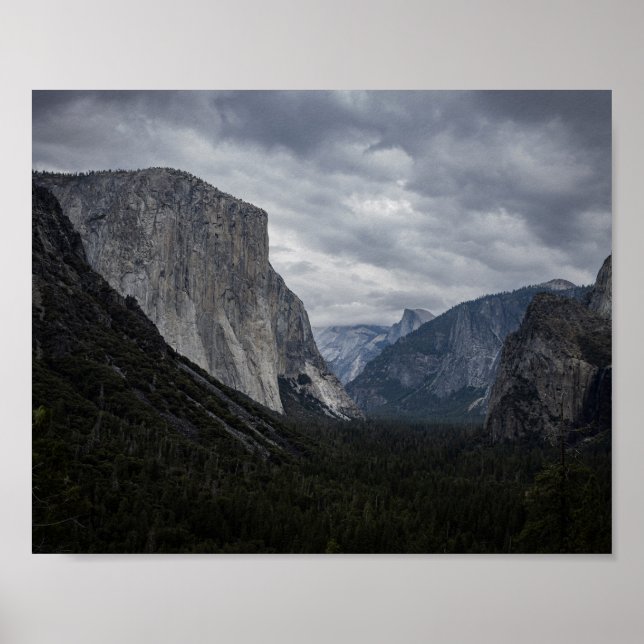 Yosemite Valley and El Capitan - Landscape Photo Poster (Front)
