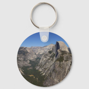 Yosemite Valley And Half Dome From Glacier Point Key Ring