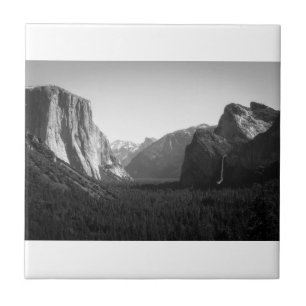 Yosemite Valley from Tunnel View Ceramic Tile