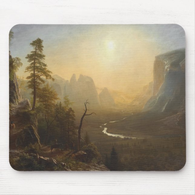 Yosemite Valley, Glacier Point Trail Mouse Pad (Front)