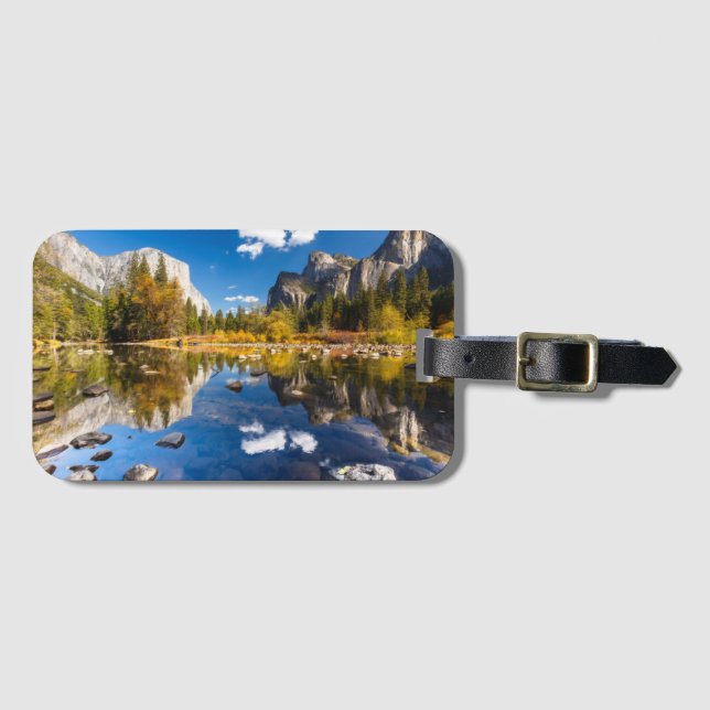 Yosemite Valley in Fall Luggage Tag (Front Horizontal)