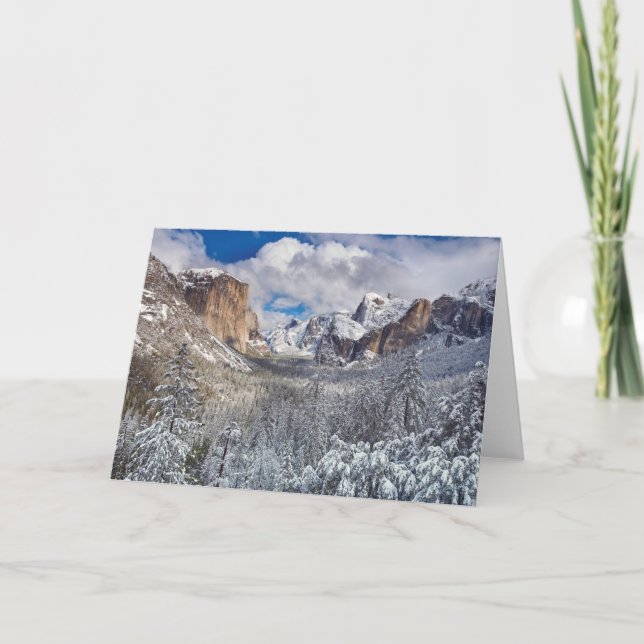 Yosemite Valley in Snow Card (Front)