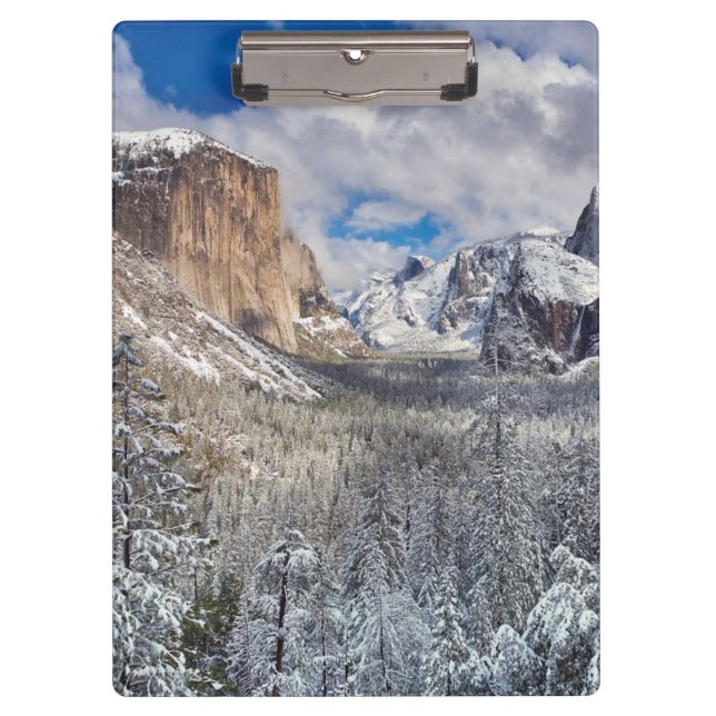 Yosemite Valley in Snow Clipboard (Front)