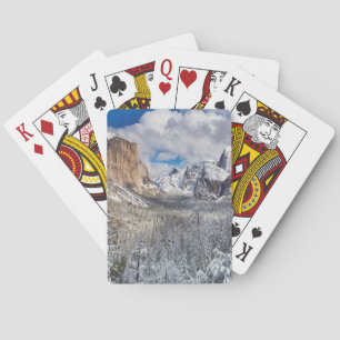 Yosemite Valley in Snow Playing Cards