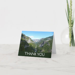 Yosemite Valley in Yosemite National Park Thank You Card