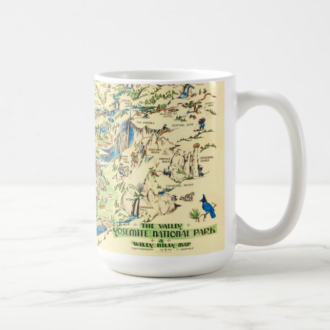 Yosemite Valley Map Mug (Right)
