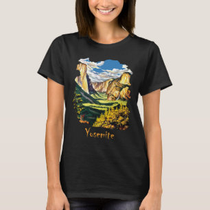 Yosemite Valley Mountains Nature Travel T-Shirt