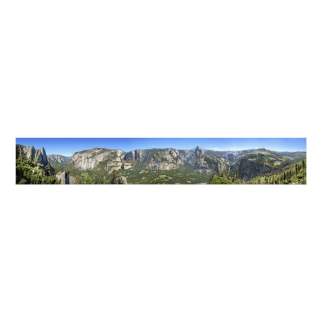 Yosemite Valley Panorama - Yosemite Photo Print (Front)