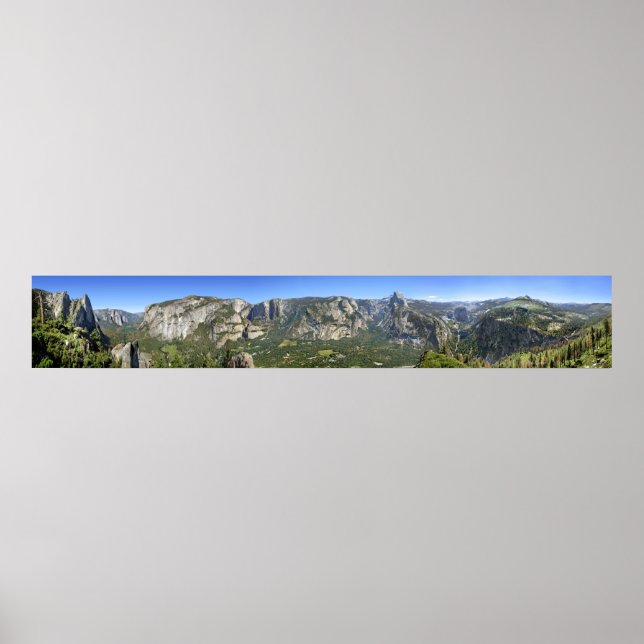 Yosemite Valley Panorama - Yosemite Poster (Front)