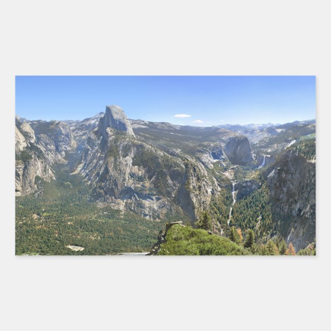 Yosemite Valley Panorama - Yosemite Rectangular Sticker (Front)