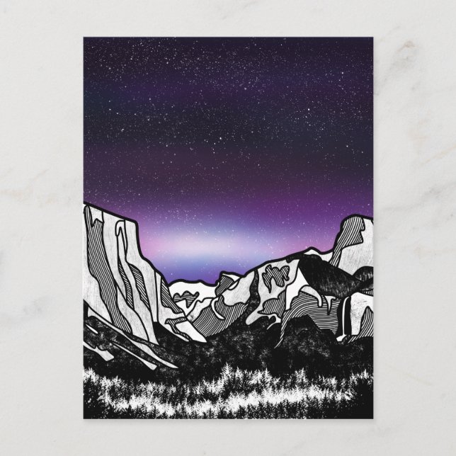 Yosemite Valley Postcard (Front)