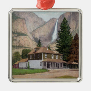 Yosemite Valley Store and Post Office Metal Ornament