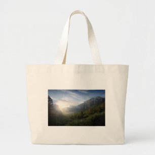 Yosemite Valley Sunrise from Inspiration Point Large Tote Bag