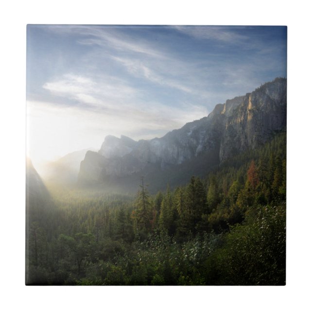 Yosemite Valley Sunrise from Inspiration Point Tile (Front)