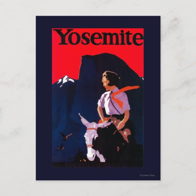 Yosemite Vintage PosterYosemite, CA Postcard (Front)