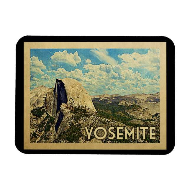 Yosemite Vintage Travel Magnet (Horizontal)