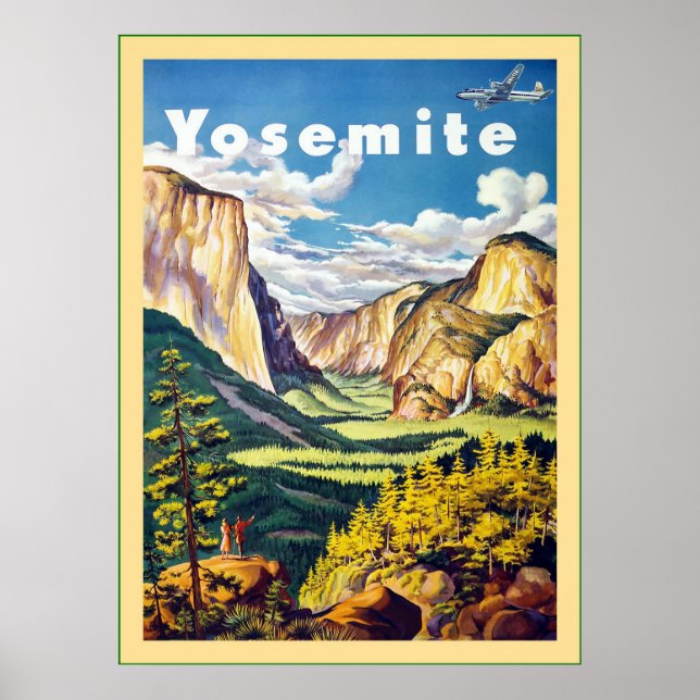 Yosemite ~ Vintage Travel Poster (Front)