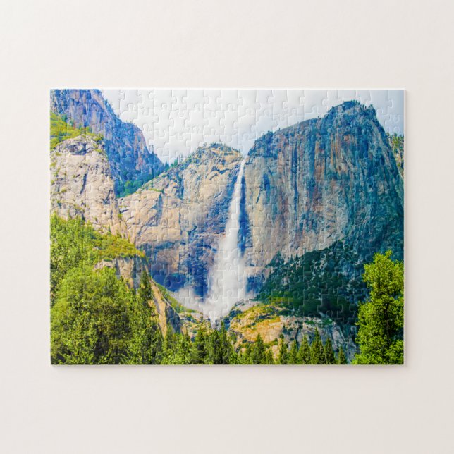 Yosemite Waterfall Nevada. Jigsaw Puzzle (Horizontal)