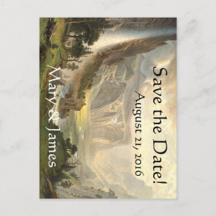 Yosemite Waterfall Vista Save the Date Postcard