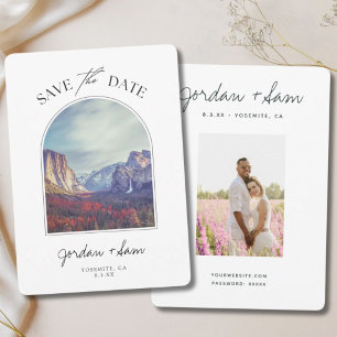 Yosemite Wedding Half Dome Yosemite Save the Date  Invitation