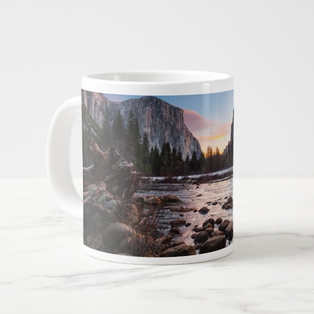 Yosemite's Gates of the Valley Large Coffee Mug (Front Left)