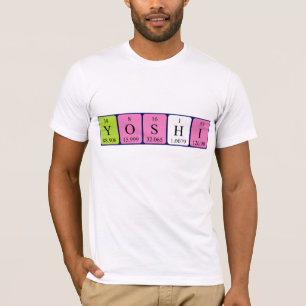 Yoshi periodic table name shirt