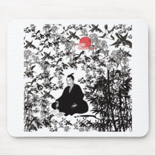 Yoshida Shoin and Birds Mouse Pad