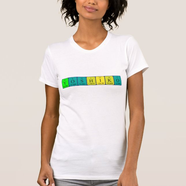 Yoshiko periodic table name shirt (Front)