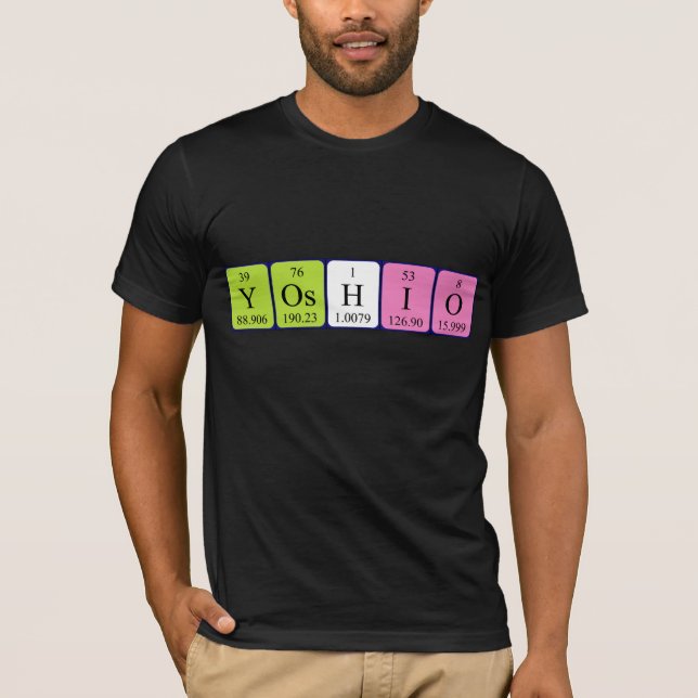 Yoshio periodic table name shirt (Front)