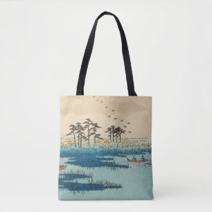 Yoshiwara, Japan: Vintage Woodblock Print Tote Bag