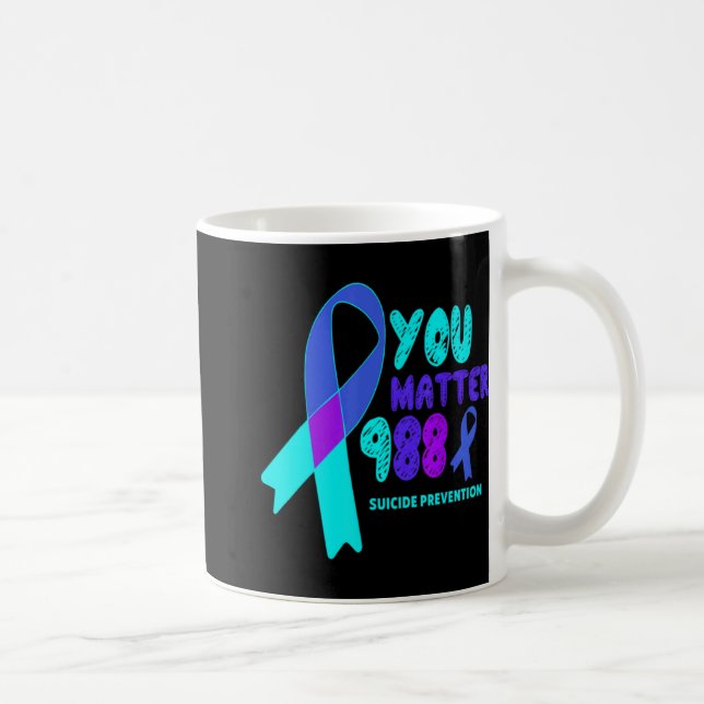 You 988 Suicide Prevention Awareness Rainbo  Coffee Mug (Right)