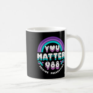 You 988 Suicide Prevention Awareness Rainbow Ribbo Coffee Mug