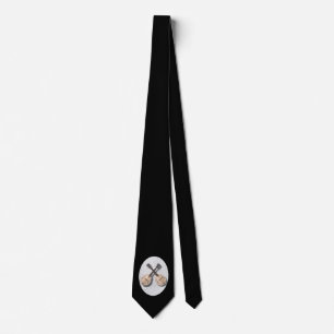 YOU ADD PHOTO OR TEXT-TIE-CROSSED MANDOLINS TIE